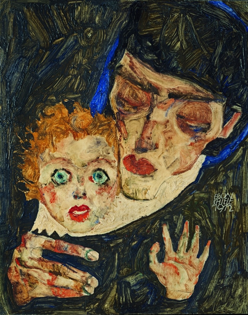 Egon Schiele, Mère et enfant II, 1912